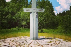 Фотофакт. Под Островцом снесли крест в честь восстания Калиновского